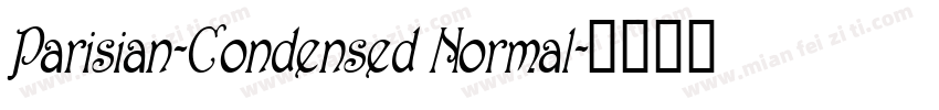 Parisian-Condensed Normal字体转换